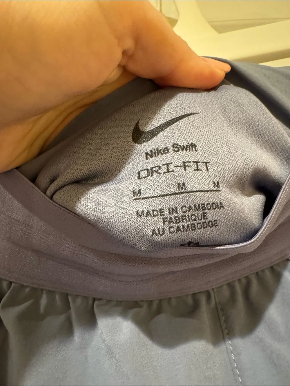Nike Swift Light Blue Athletic Shorts with Inner Liner